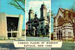 New York Buffalo Famous Places Of Worship Temple Beth Zion St Joseph's C...