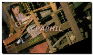 Postcard Modern Thailand Chiangmai Thailand North Silk cloth industry silk in...