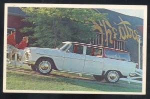 1956 CHECKER MARATHON 4 DOOR VINTAGE CAR DEALER ADVERTISING POSTCARD