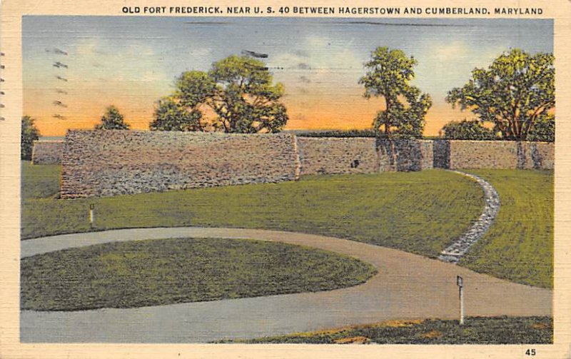 Old Fort Frederick between Hagerstown and Cumberland - Hagerstown, Maryland MD  