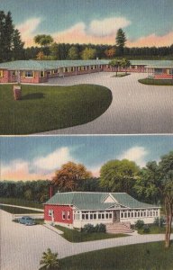 Postcard Motel Hill View Woodstock NB Canada