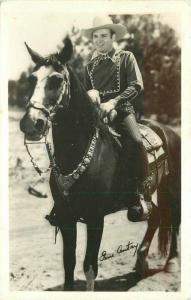 Autry 1940s Movie Star Cowboy postcard RPPC real photo 2194