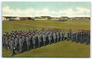 Postcard TX San Antonio Lackland Air Force Base Basic Training Linen R55