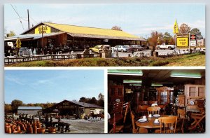 Corbin Kentucky~Blacks Barn Store Scenes~Pottery & Furniture~Vintage Postcard