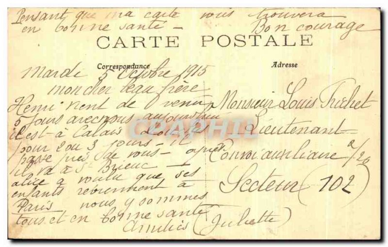 Old Postcard Paris Pont Alexandre III