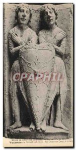 Old Postcard Cathedral of Chartres Voussure The Gemini