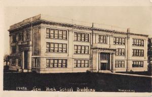 Winfield Kansas New High School Bldg Real Photo Antique Postcard K95771