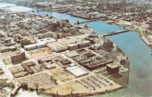 GREEN BAY WISCONSIN~AERIAL VIEW OF DOWNTOWN-PORT PLACE DEVELOPMENT~POSTCARD