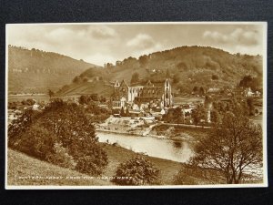 Monmouthshire TINTERN ABBEY from North West - Old RP Postcard