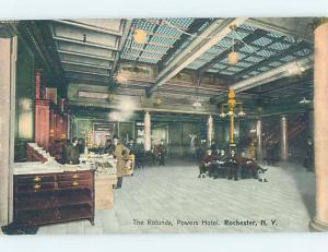 Divided-Back POWERS HOTEL ROTUNDA Rochester New York NY B3149