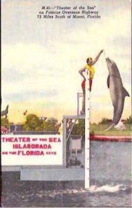 FL Islamorada Theatre Of The Sea Feeding Time 1960