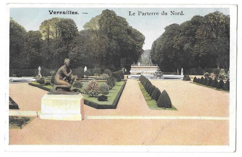 France Versailles Palace Parterre du Nord Vintage Postcard