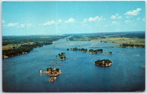 M-95060 Air View of Thousand Islands Looking East New York USA