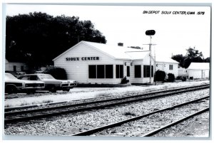 Sioux Center Iowa IA Postcard BN Depot 1978 Vintage Unposted RPPC Photo