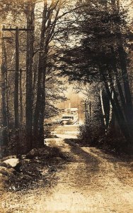 Lake Sunapee NH Ben Mere Drive Steamship & Landing Real Photo Postcard