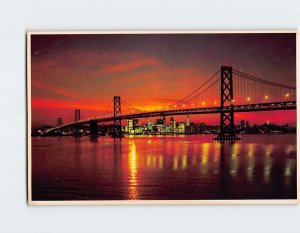 Postcard San Francisco – Oakland Bay Bridge, San Francisco, California