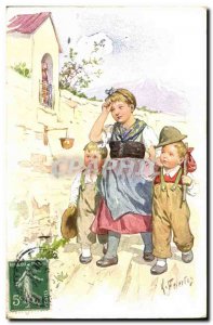 Old Postcard Fantasy Children