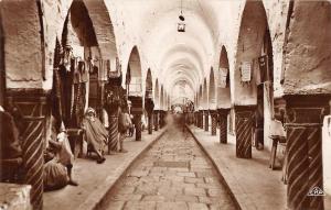BR102463 real photo tunisia tunis souk des etoffes africa real photo types