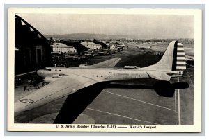 Vintage 1940's Military Postcard U.S. Army B-19 Bomber - World's Largest Plane