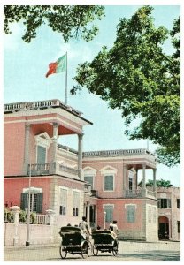 Governor's Palace Macao China Pedicab Flag Postcard 1980s 1112 Unposted