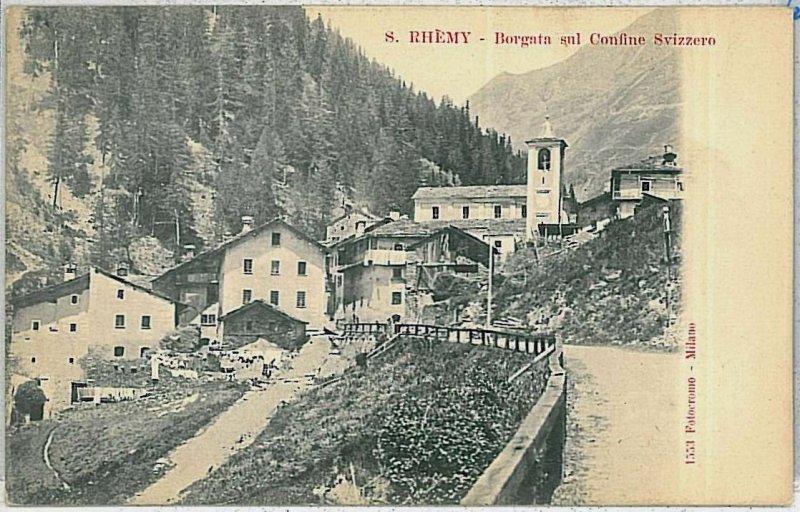 31796 AOSTA province vintage postcard - Saint-Rhémy SAINT RHEMY-