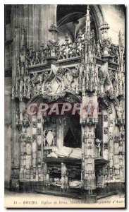 Old Postcard Bourg Brou Church Mausoleum of Margaret of Austria