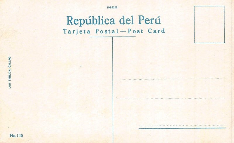 L331 Peru Lima Vista Panoramica vintage postcard