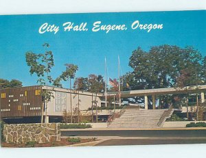 Pre-1980 CITY HALL SCENE Eugene Oregon OR AF1951