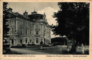 CPA CHAUDRON-en-MAUGES Chateau du PLESSIS-VILLOUTREYS Facade principa (253864)