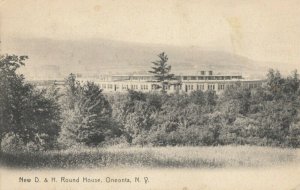 ONEONTA, New York, 1908; D&H Railroad, Train Roundhouse