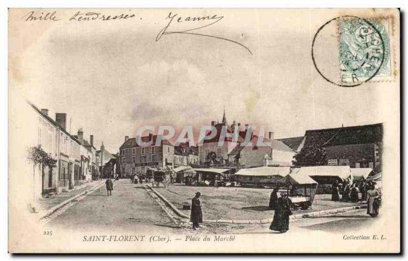 Old Postcard Saint Florent Square march