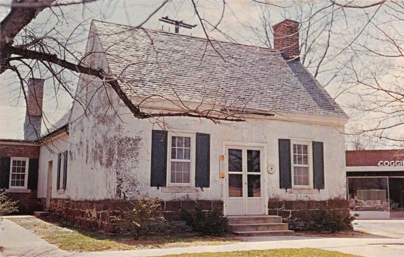 WARSAW VIRGINIA RICHMOND COUNTY CLERK'S OFFICE-USED SINCE 1747 POSTCARD 1960s