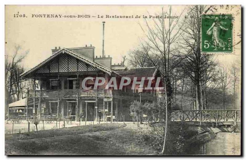 Fontenay sous Bois CPA Le REstaurant de la porte Jaune