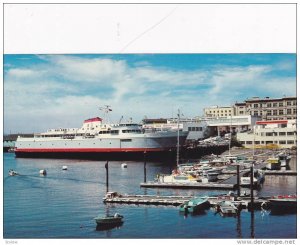 Steamer/Ship, M. V. Coho, Victoria, British Columbia, Canada, 1940-1960s