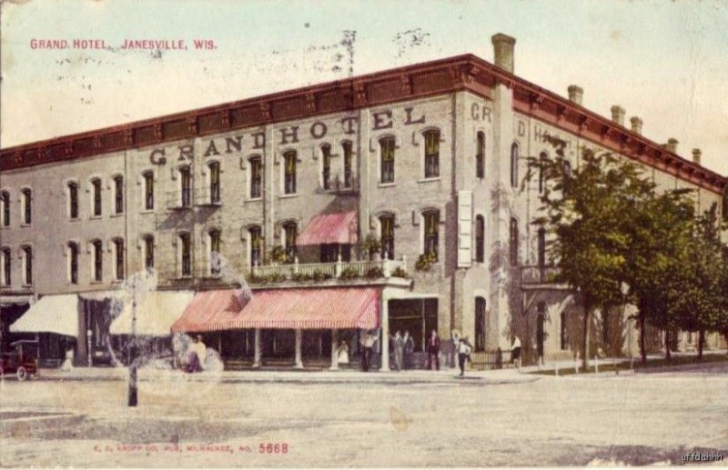 GRAND HOTEL JANESVILLE, WI 1910