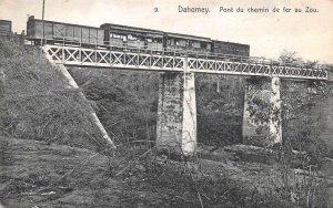 Dahomey West Africa Zou River Railroad Bridge Vintage Postcard AA68770