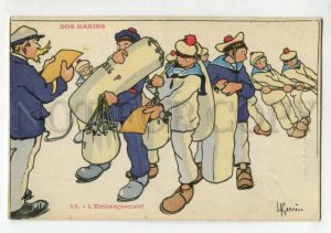 3119191 FRENCH NAVY Boarding by GERVESE Vintage PC