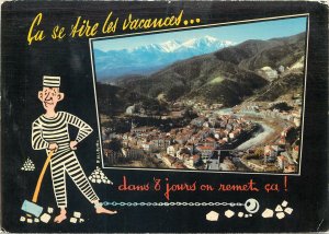 Postcard cpsm France Amelie les Bains former prison
