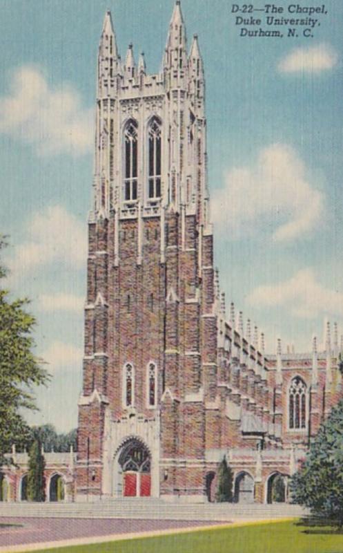 North Carolina Durham The Chapel University Curteich