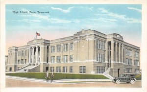 G83/ Paris Texas Postcard c1920s High School Building