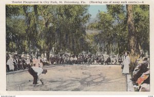ST. PETERSBURG , Florida , 1910s , Croquet in City Park