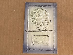 1912 Santa Christmas embossed glitter addressed not mailed Grade 2