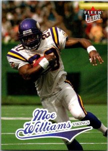 2004 Fleer Football Card Moe Williams Minnesota Vikings sk9293