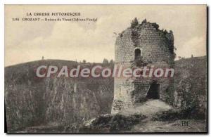 Postcard Old Picturesque Creuse Crozant Ruins Du Vieux Chateau Feodal