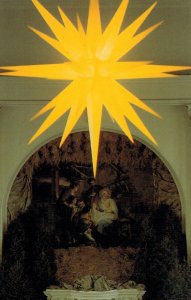 An Advent Star Shines in Central Moravian Church, Bethlehem, PA Postcard