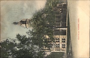 Warren Ohio Court House c1900-20s Vintage Postcard
