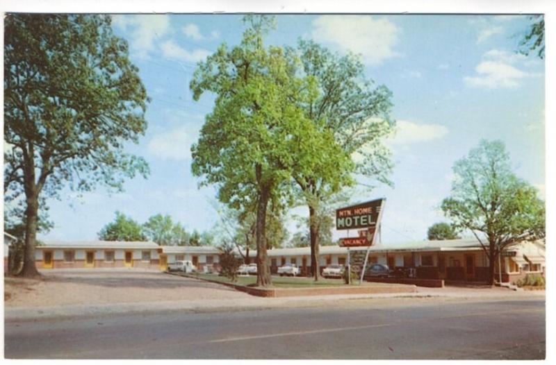 Mountain Home AR Mountain Home Motel Old Cars Postcard