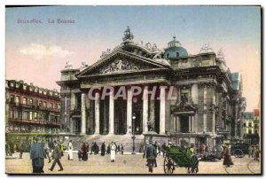Old Postcard Brussels Stock Exchange