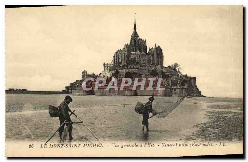 Old Postcard Mont Saint Michel Vue Generale has L Is Pecheurs