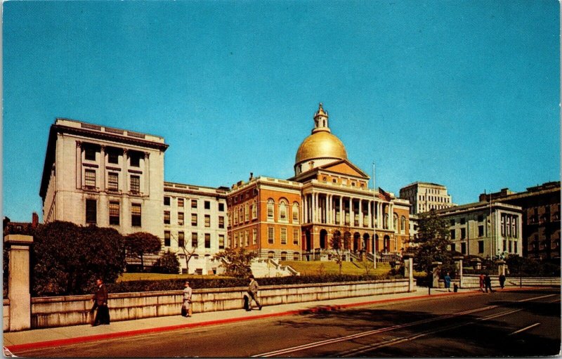 State House Commonwealth Massachusetts Boston MA Postcard VTG UNP Vintage Unused 